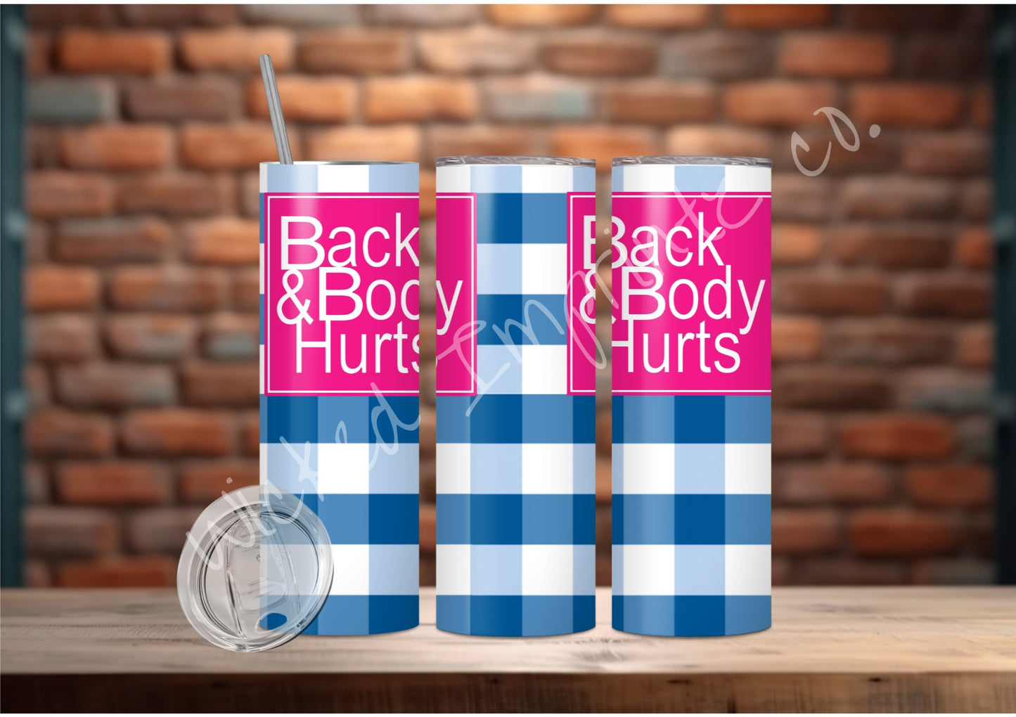 20 oz Back and Body, Hurts Tumbler