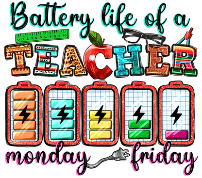 20 oz. Teacher Battery Life Tumbler