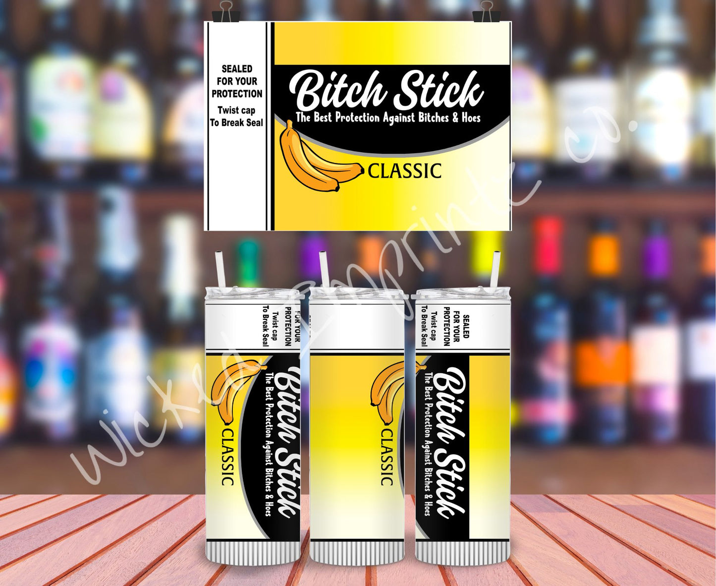 20 oz Bitch Stick Tumbler