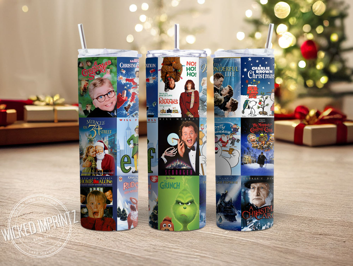 20 oz Christmas Movie Posters Tumbler