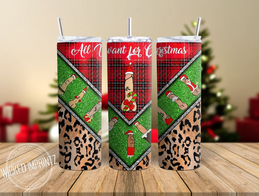 20 oz Christmas Penis Tumbler