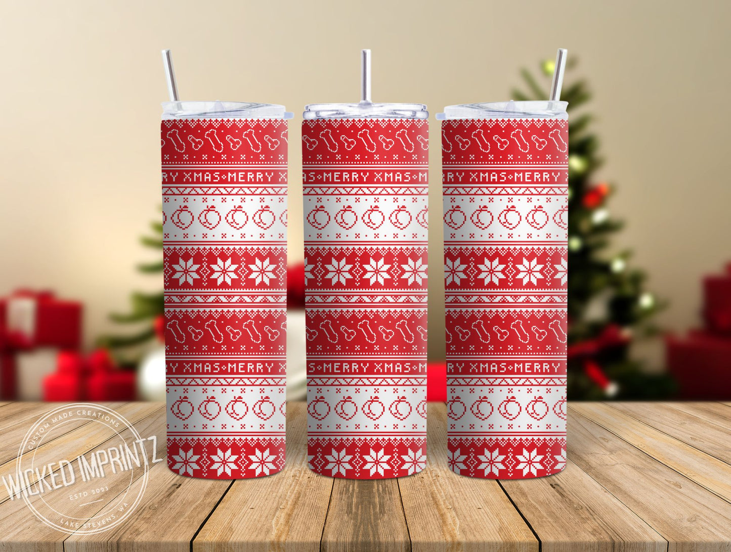 20 oz Christmas Ugly Sex Sweater Tumbler