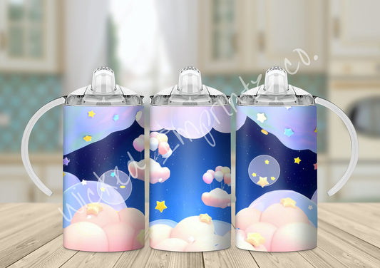 12 oz Clouds and Balloons Kids Sippy