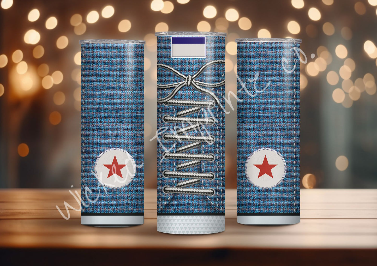 20 oz. Blue Converse Tumbler