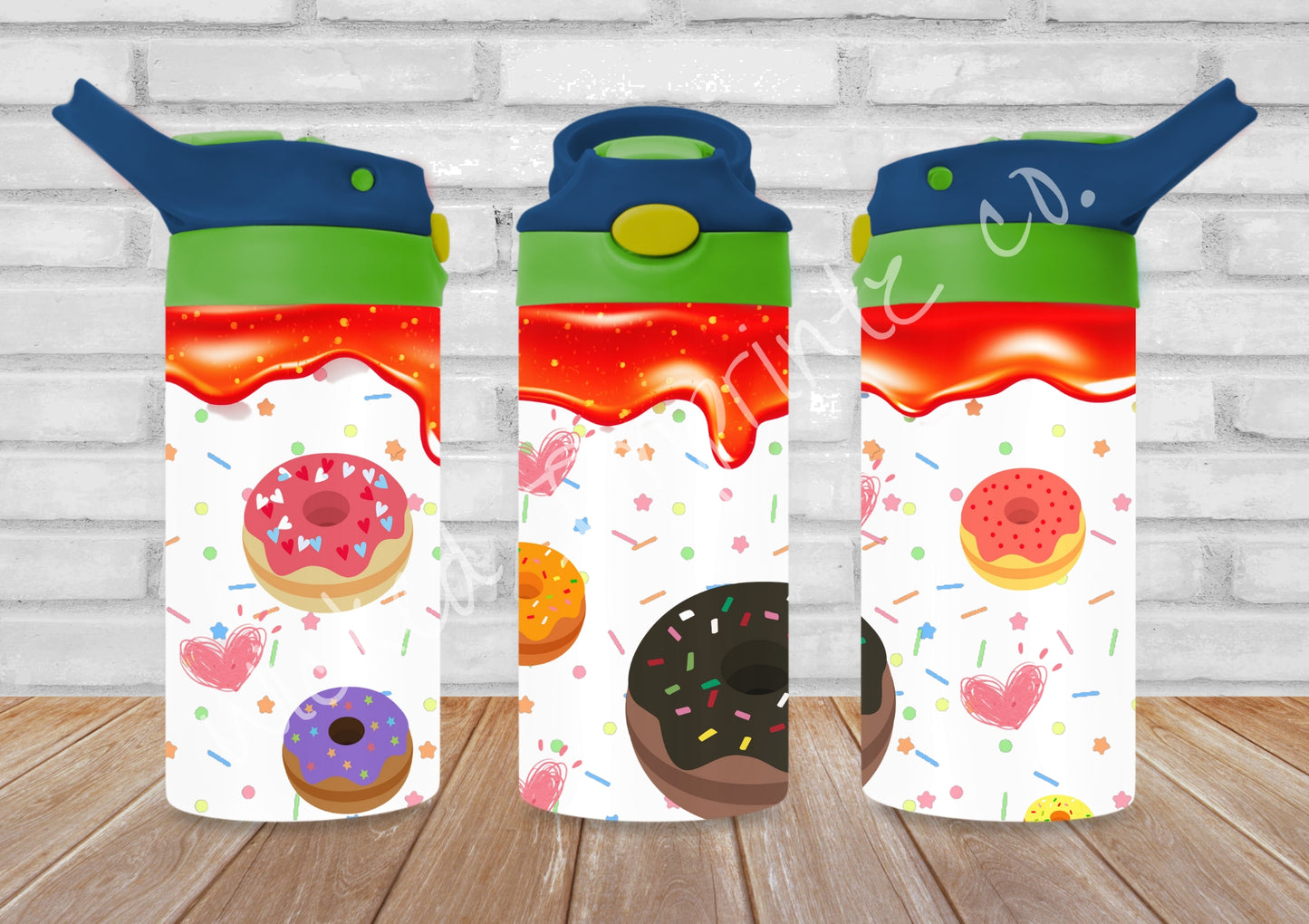 12 oz Donut Kids Pop Top Tumbler