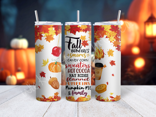 20 oz Fall Bonfires Tumbler