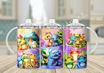 12 oz Frogs and Dragons Kids Sippy