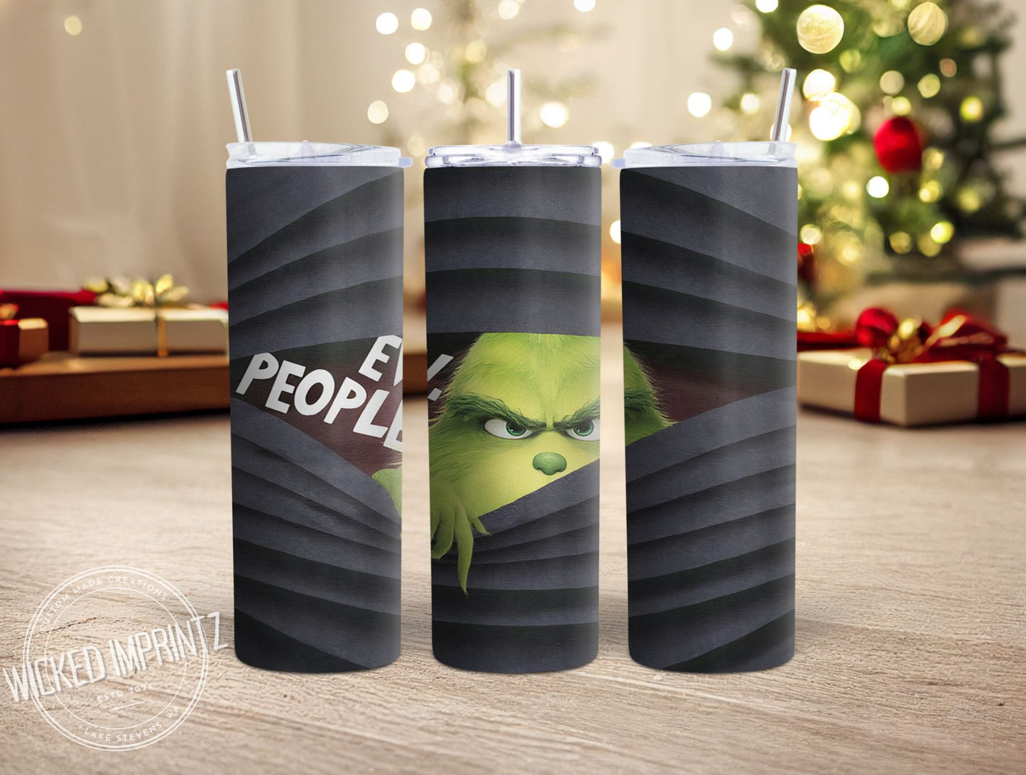 20 oz Grinch Ew People Tumbler