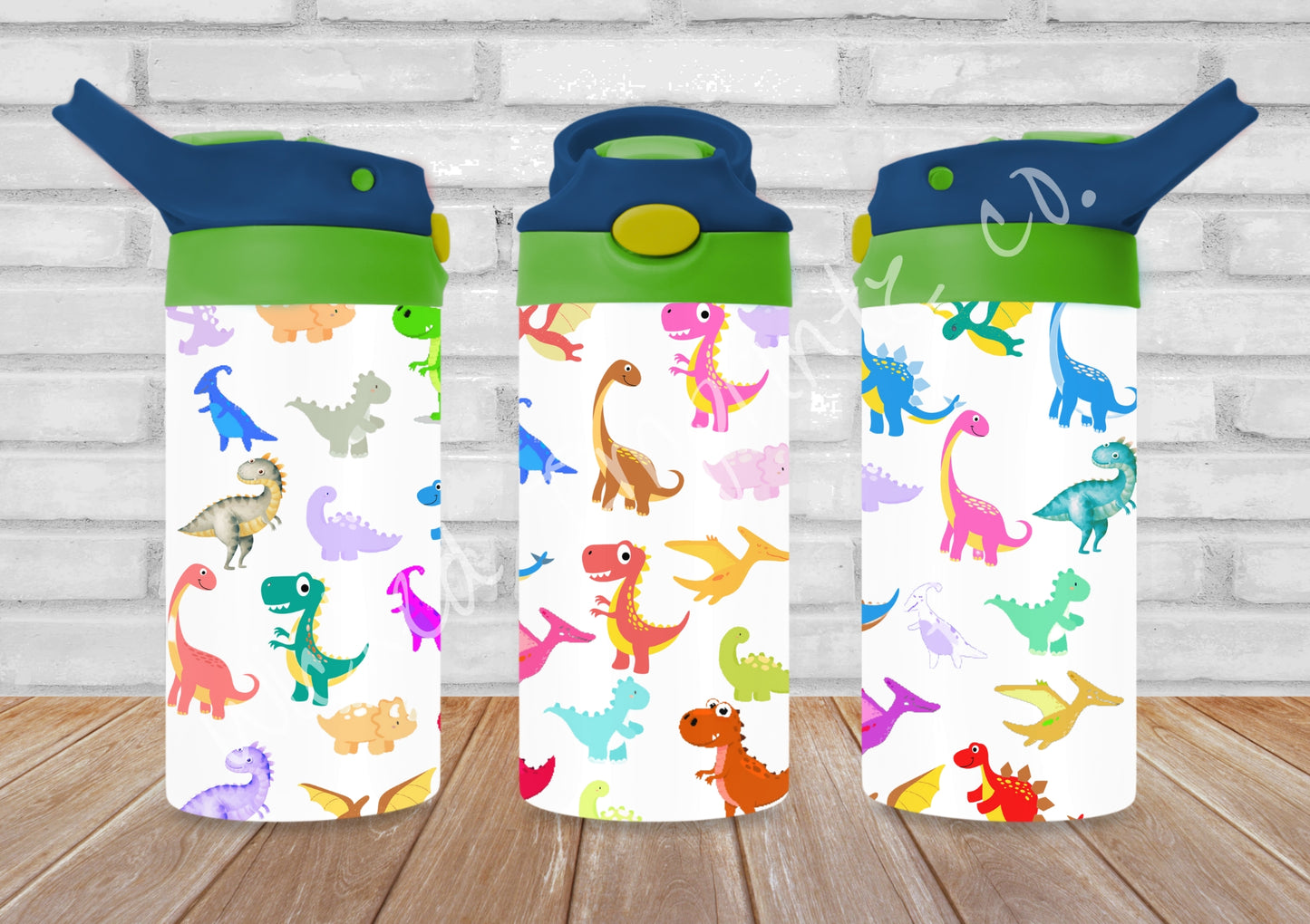 12 oz Little Dino's Kids Pop Top Tumbler