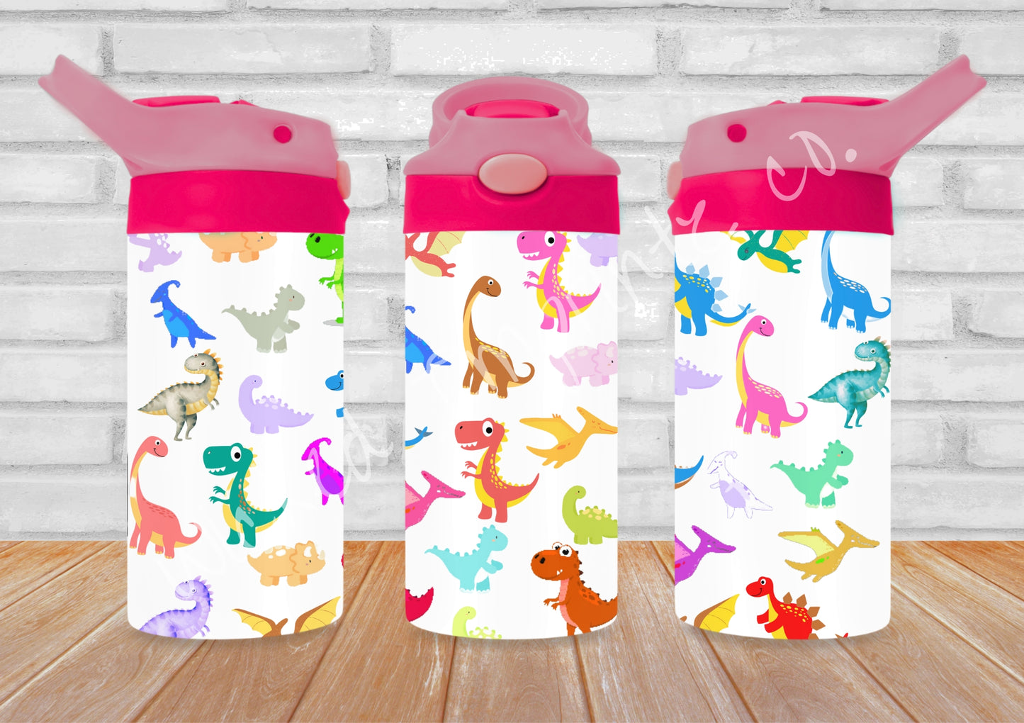 12 oz Little Dino's Kids Pop Top Tumbler