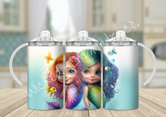 12 oz Mermaids Kids Sippy