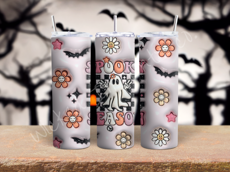 20 oz Puffed Spooky Season Tumbler