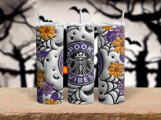 20 oz Puffed Spooky Vibes Tumbler