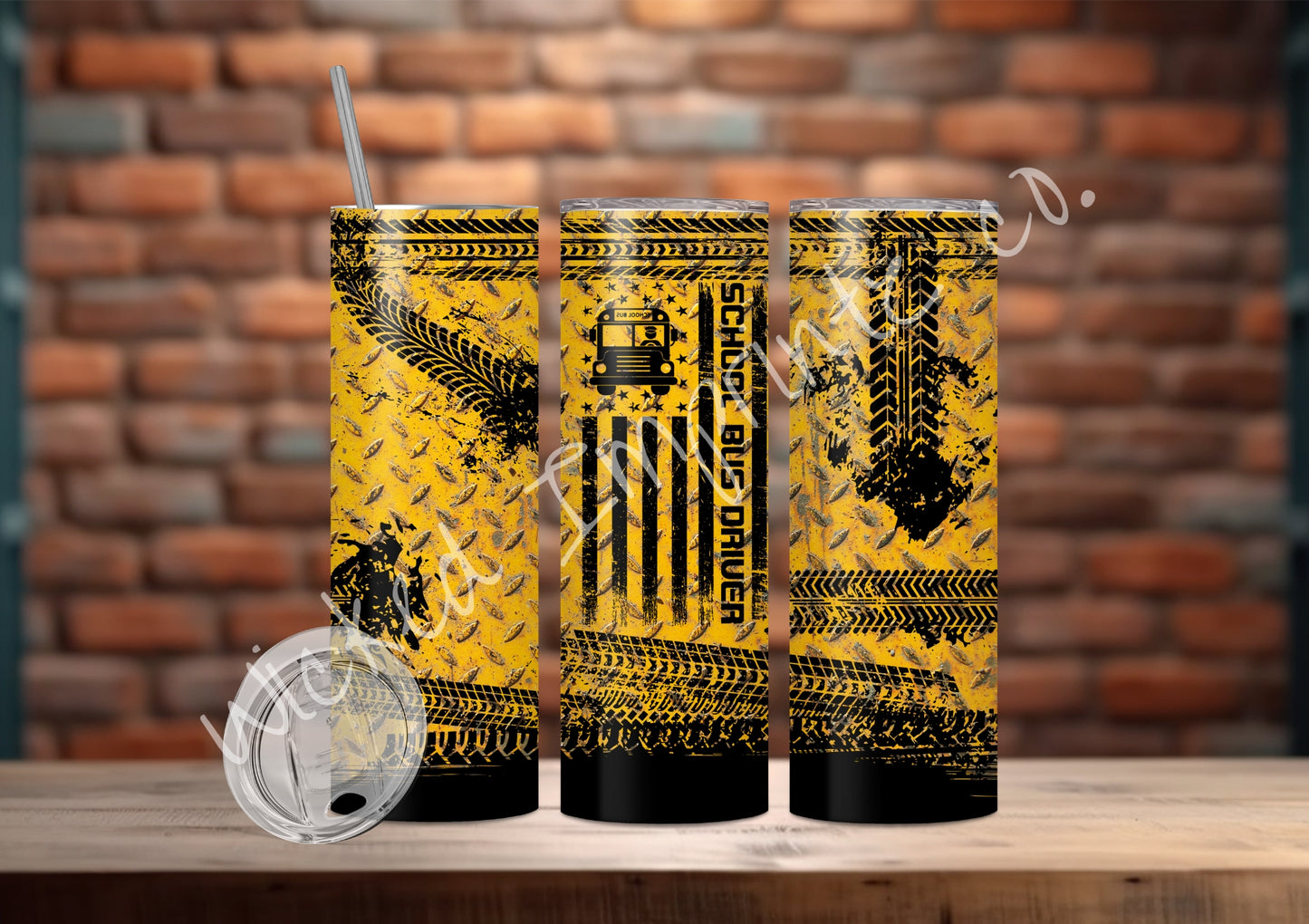 20 oz. School Bus Driver Tumbler