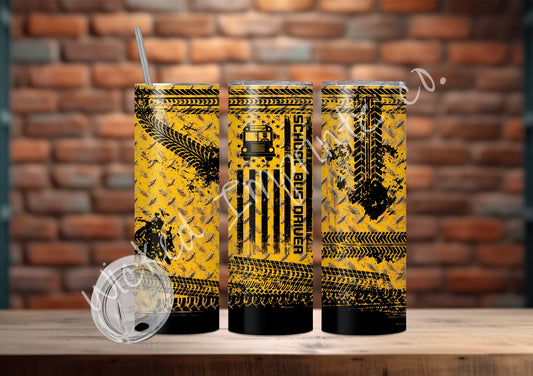 20 oz. School Bus Driver Tumbler