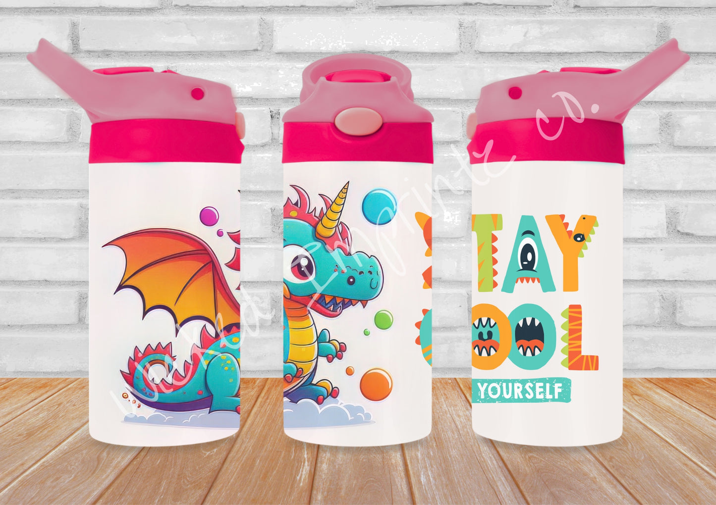 12 oz Stay Cool Dragon Kids Pop Top Tumbler