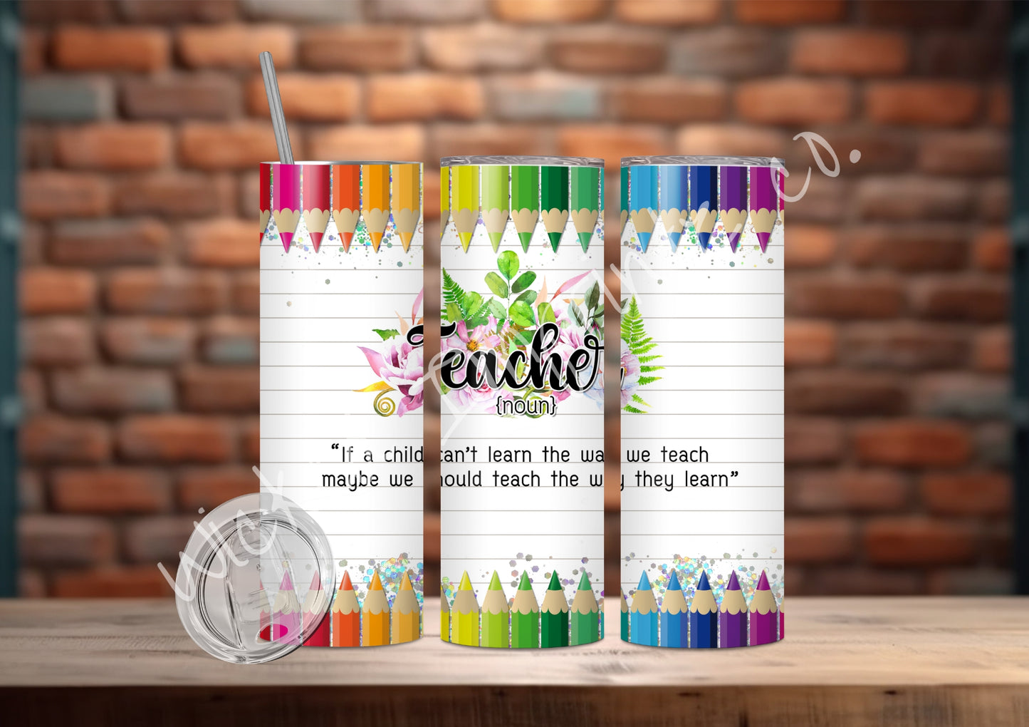 20 oz. Teacher Noun Tumbler