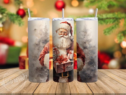 20 oz Vintage Santa Tumbler